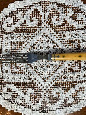 Civil War Era Bovine Pewter Table Fork